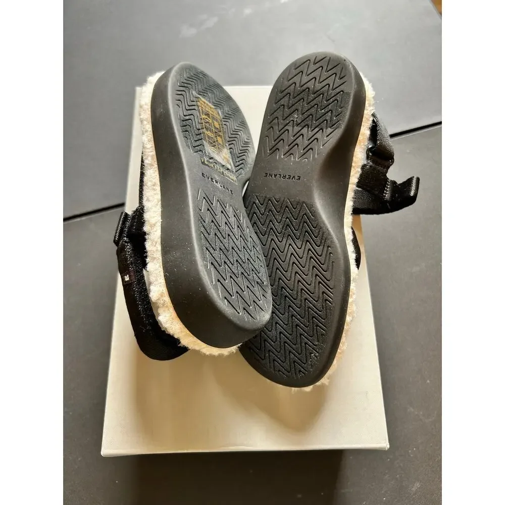 Everlane Women’s ReNew Teddy Nylon Sport Sandal Adjustable Black Size 5 NIB